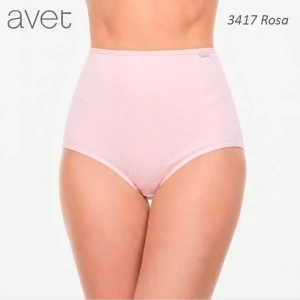 Braga alta mujer algod&oacute;n estampado triangulos