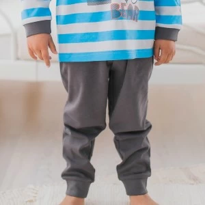Pijama ni&ntilde;o manga larga rayas