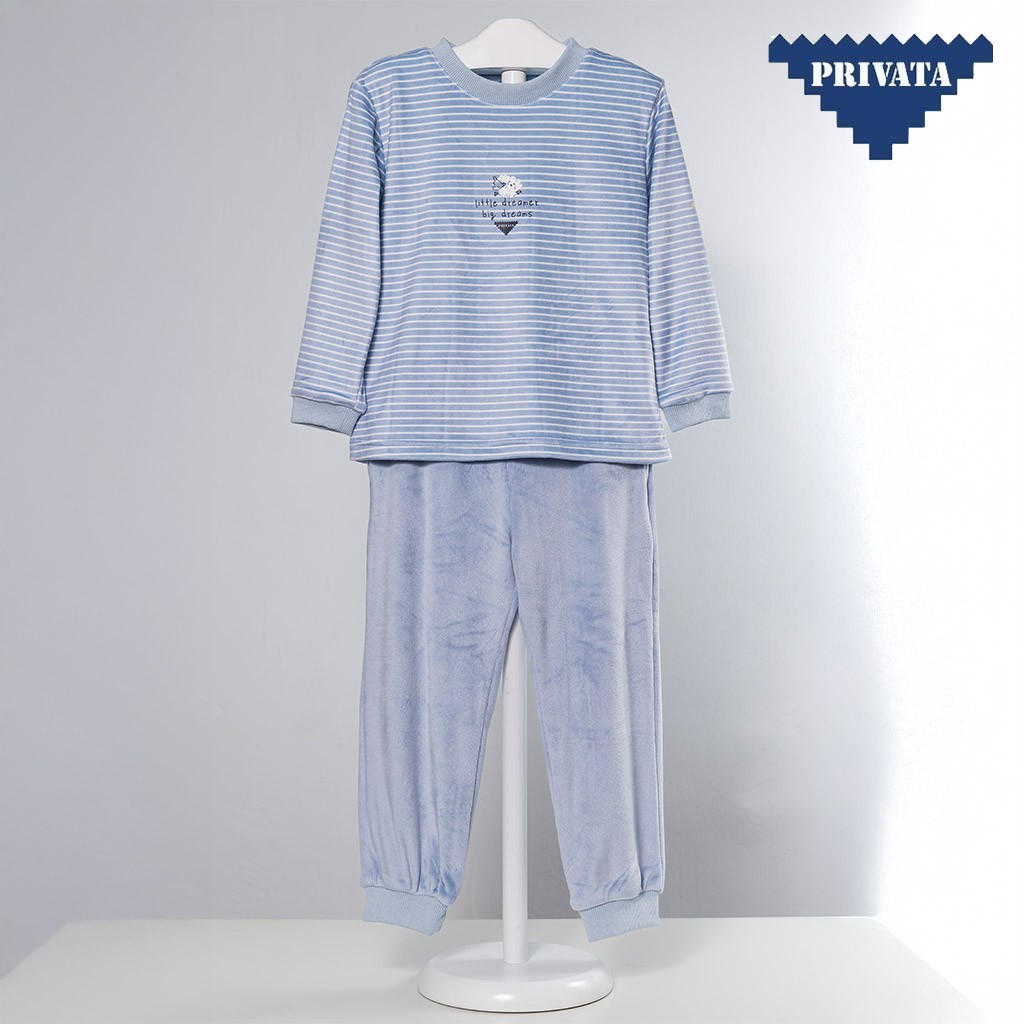 Pijama infantil coralina rayas