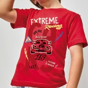 Pijama ni&ntilde;o manga corta Racing