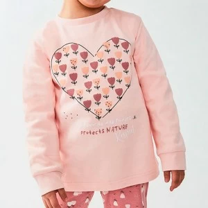 Pijama ni&ntilde;a manga larga estampado