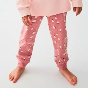Pijama ni&ntilde;a manga larga estampado