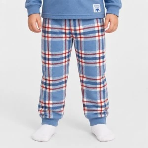 Pijama ni&ntilde;o azul pantal&oacute;n cuadros 