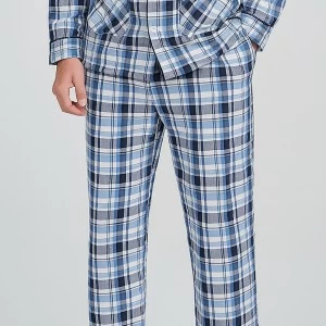 Pijama abierto hombre estampado cuadros