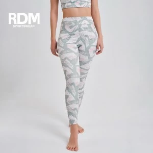 Legging estampado largo microfibra talle alto