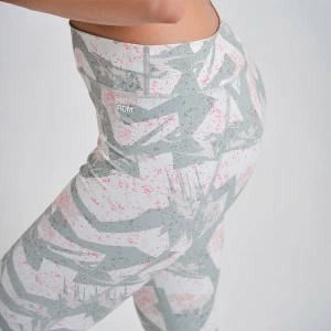 Legging estampado largo microfibra talle alto