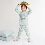 Pijama ni&ntilde;o estampado dinosaurios