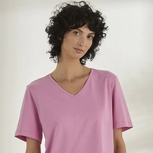 Pijama mujer manga corta cuello V y bermuda