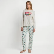 Pijama mujer largo estampado Snoopy