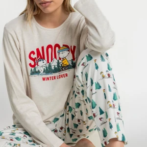 Pijama mujer largo estampado Snoopy