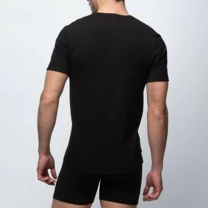 Camiseta interior manga corta cuello pico