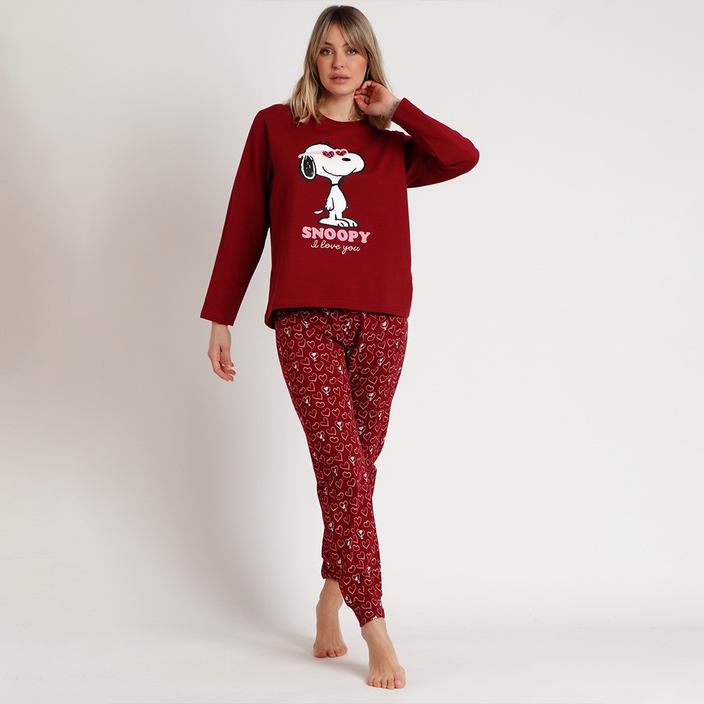 Pijama mujer I love you Snoopy