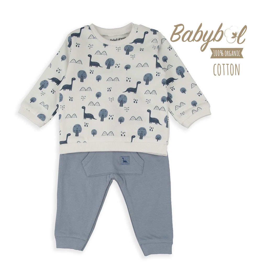 Conjunto bebé algodón manga larga