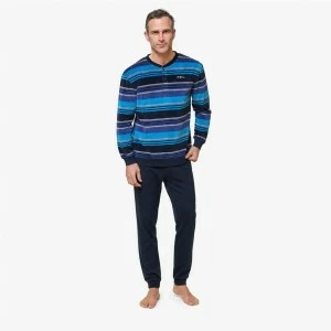 Pijama hombre manga larga rayas