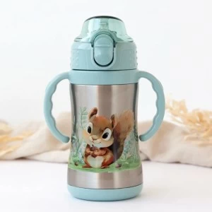 Taza termo acero con asas colecci&oacute;n ardilla salvia