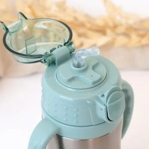 Taza termo acero con asas colecci&oacute;n ardilla salvia