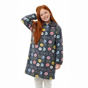 Bata juvenil estampado labios
