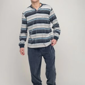 Pijama hombre tundosado rayas