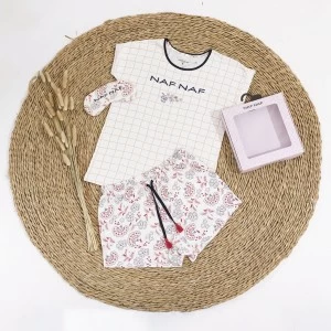 Pijama mujer corto con antifaz
