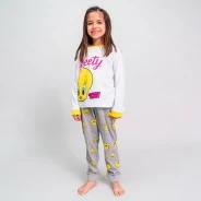 Pijama infantil manga larga algod&oacute;n Tweety