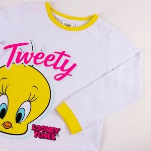 Pijama infantil manga larga algod&oacute;n Tweety