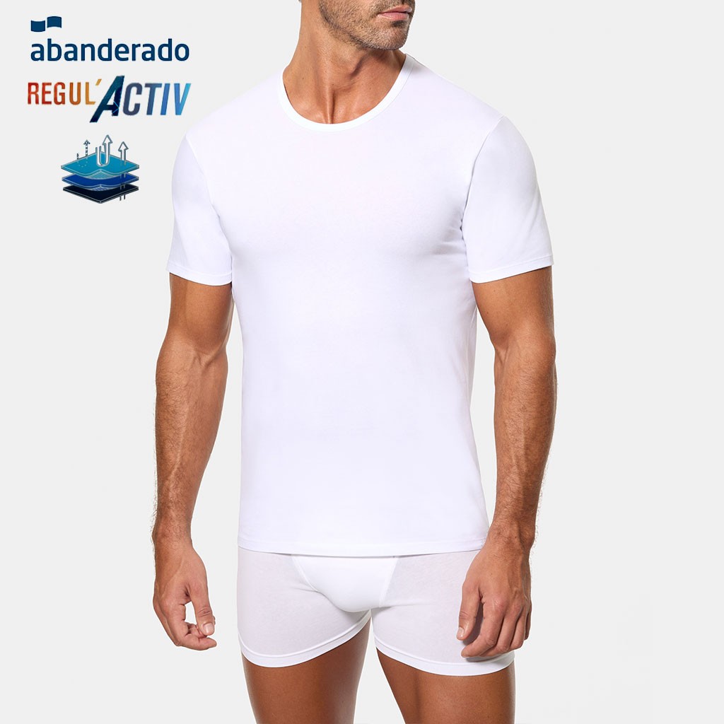 Camiseta cuello redondo algodon Regul´Active 