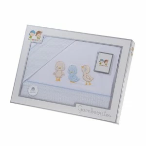Juego sabanas coche algod&oacute;n 3 piezas bordada