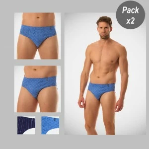 Slip algod&oacute;n estampado pack x2