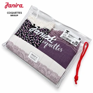 Braga bikini estampada pack x 2 coquettes mid slip