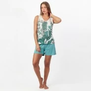 Pijama estampado mujer tejido viscosa