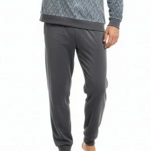 Pijama largo hombre tejido terciopelo talla extra