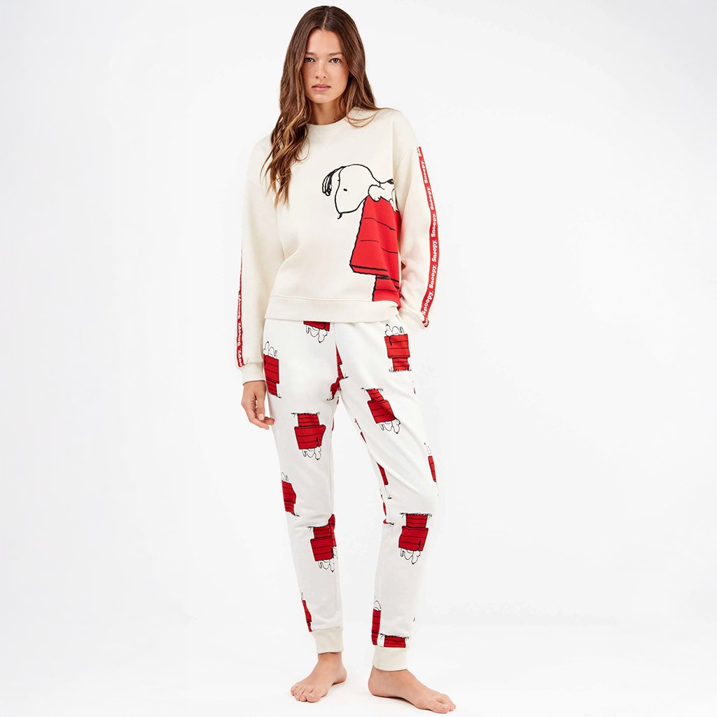 Pijama mujer tejido viscosa estampado Snoopy