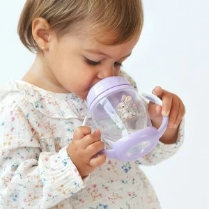 Taza de aprendizaje tetina step conejito lavanda
