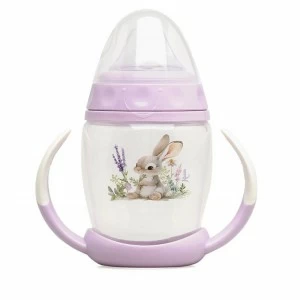 Taza de aprendizaje tetina step conejito lavanda