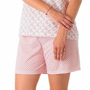 Pijama de tirantes estampado con panta&oacute;n corto