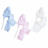 Conjunto gorro, bufanda y manoplas bebe