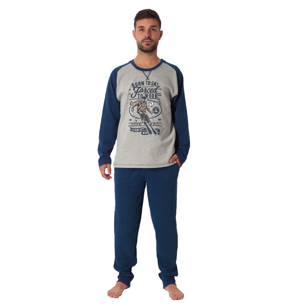 Pijama hombre manga larga 