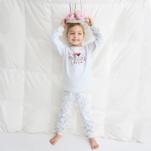 Pijama ni&ntilde;a tundosado manga larga