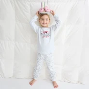 Pijama ni&ntilde;a tundosado manga larga