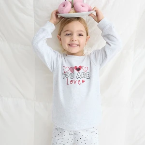 Pijama ni&ntilde;a tundosado manga larga