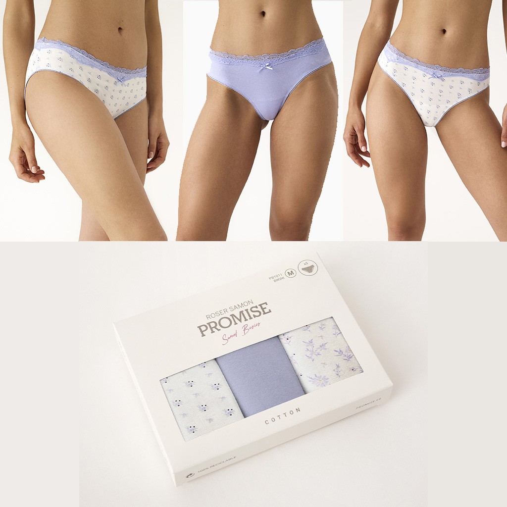 Braga bikini fantasia algodón pack x3 Expo 12