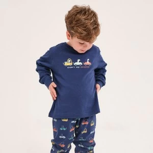 Pijama algod&oacute;n infantil manga larga