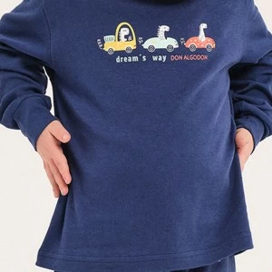 Pijama algod&oacute;n infantil manga larga