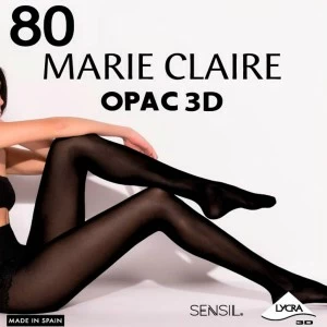 Panty lycra 3D sin demarcaci&oacute;n 80 den.