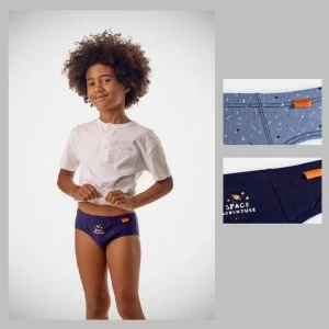 Slip ni&ntilde;o pack 2 algod&oacute;n estampado