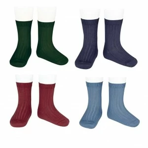 Calcetines basicos de canal&eacute; algod&oacute;n