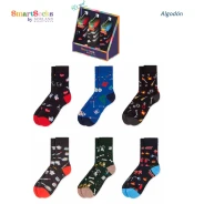 Calcet&iacute;n hombre algod&oacute;n expositor 18 happy socks