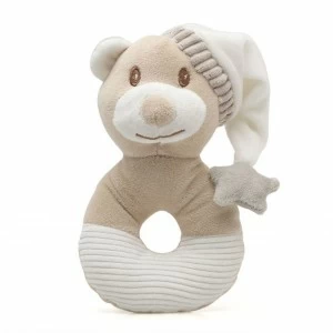 Sonajero bebe mordedor osito con gorro
