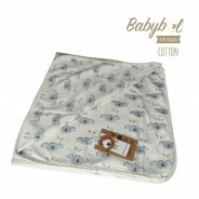 Arrullo beb&eacute; tejido algod&oacute;n estampado Koala