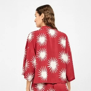 Camisa mujer estampada media manga